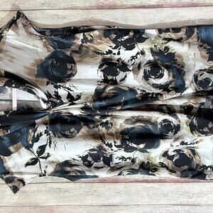 Worthington Stretch Floral Print Sleeveless Blouse XL